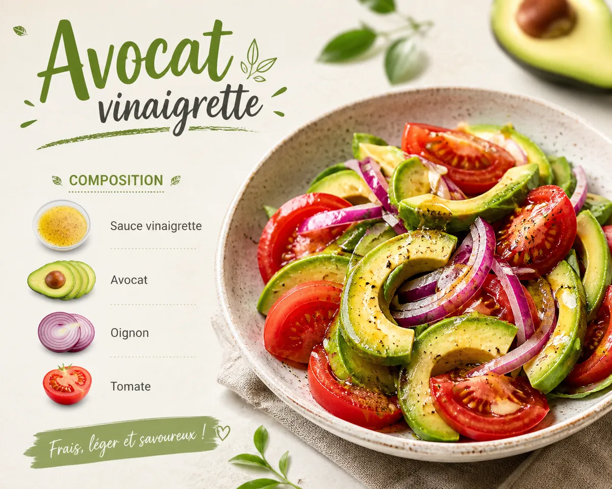 Avocat vinaigrette