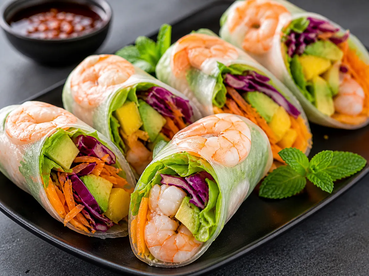Japanese roll crevette