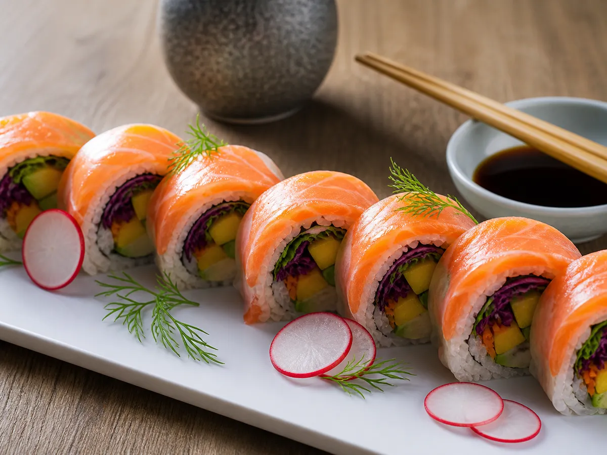 Japanese roll saumon