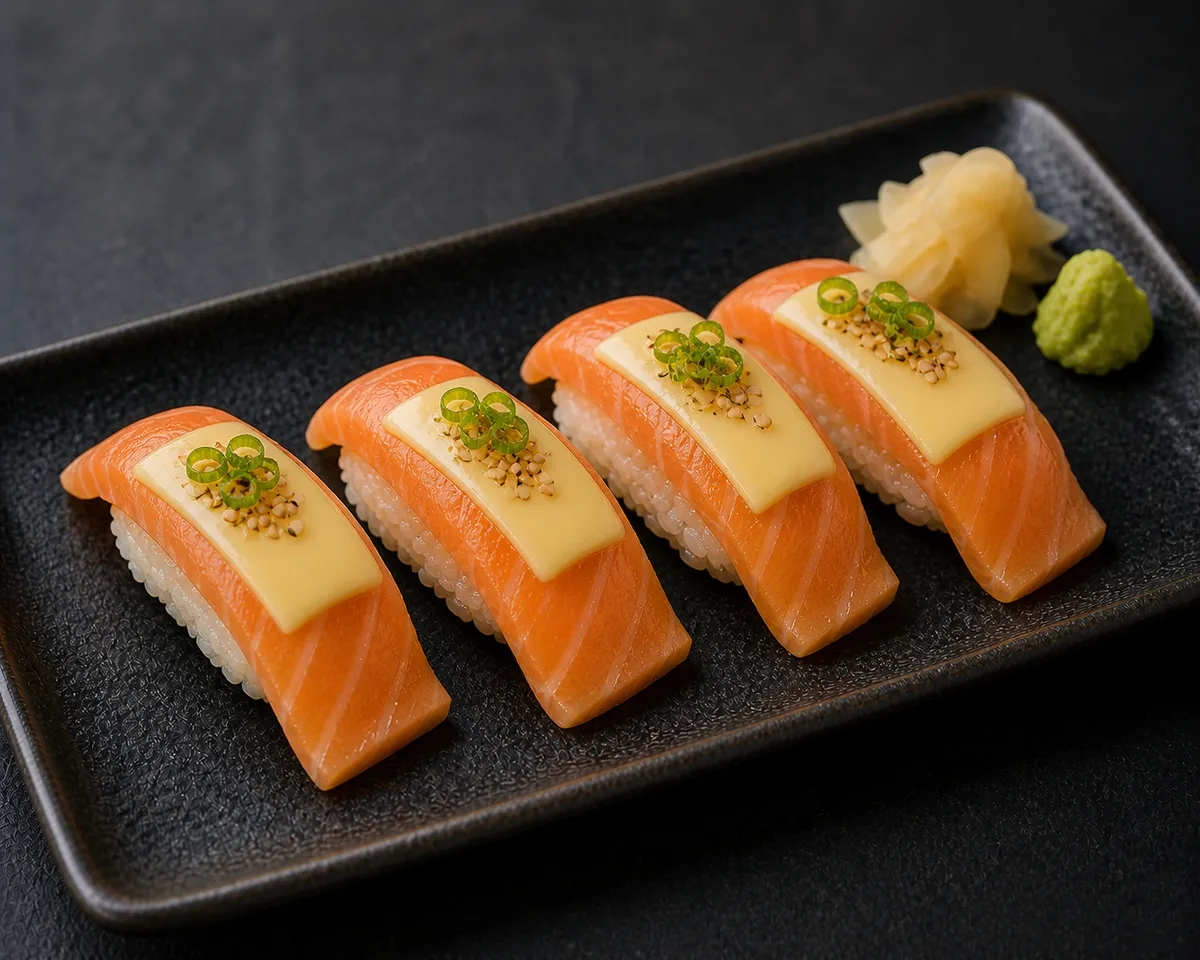 Nigiri saumon cheese