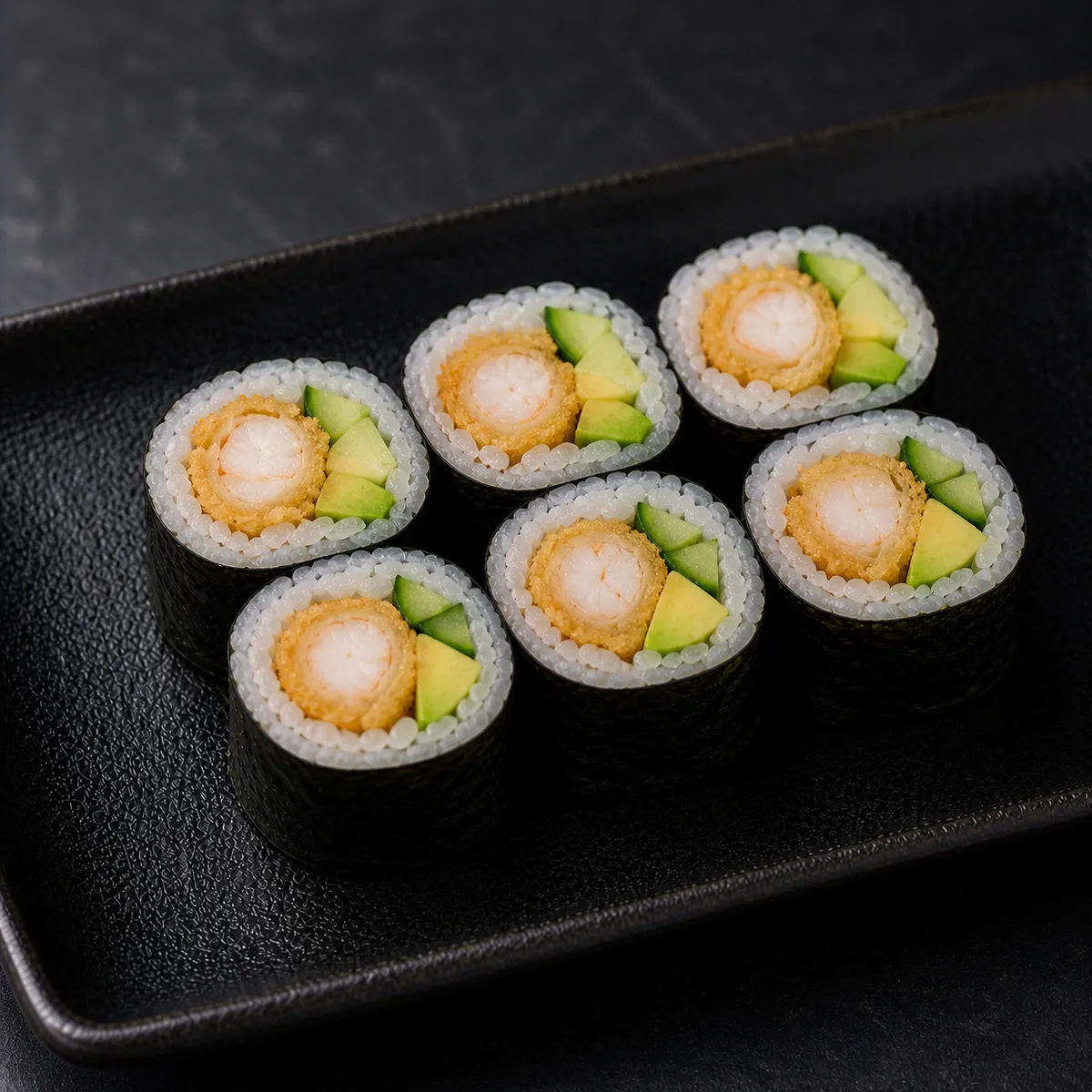 Maki crevette tempura