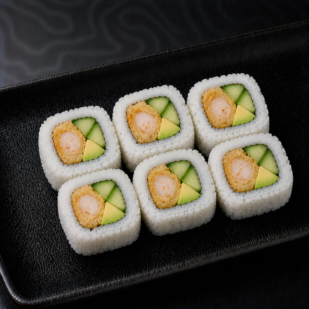Snow roll crevette tempura