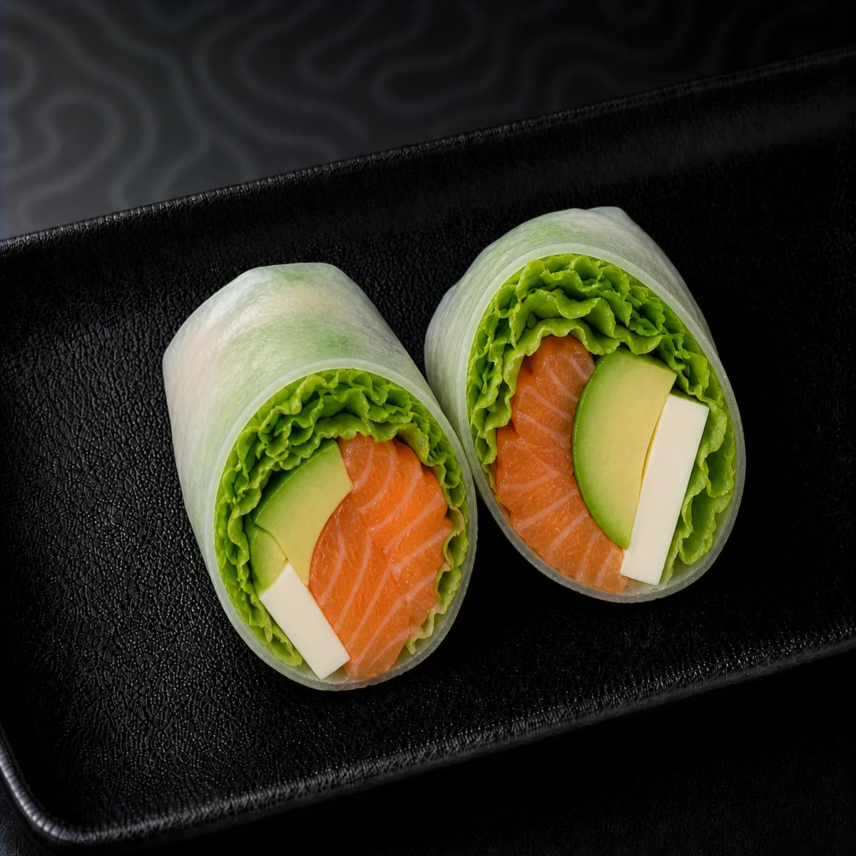 Spring roll saumon