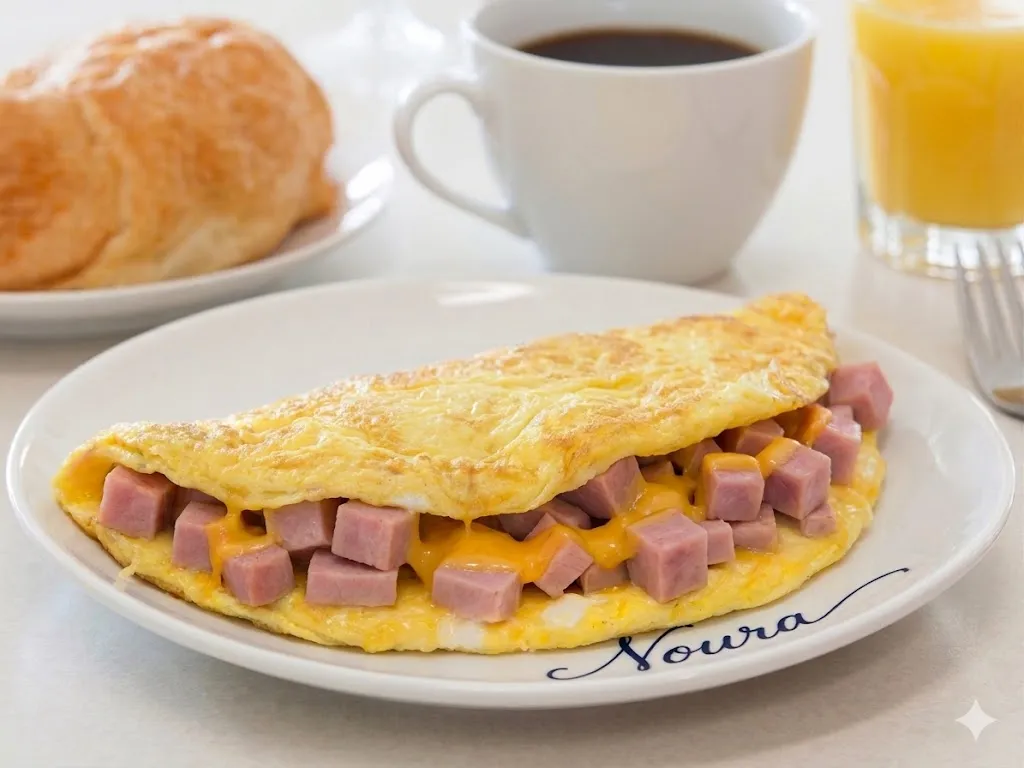 omelette au jambon