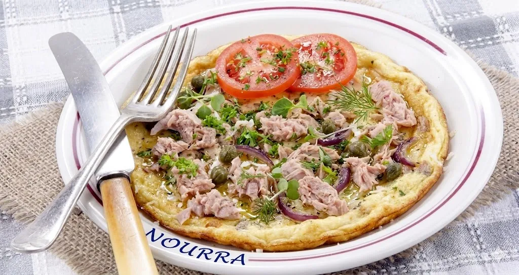 omelette au thon
