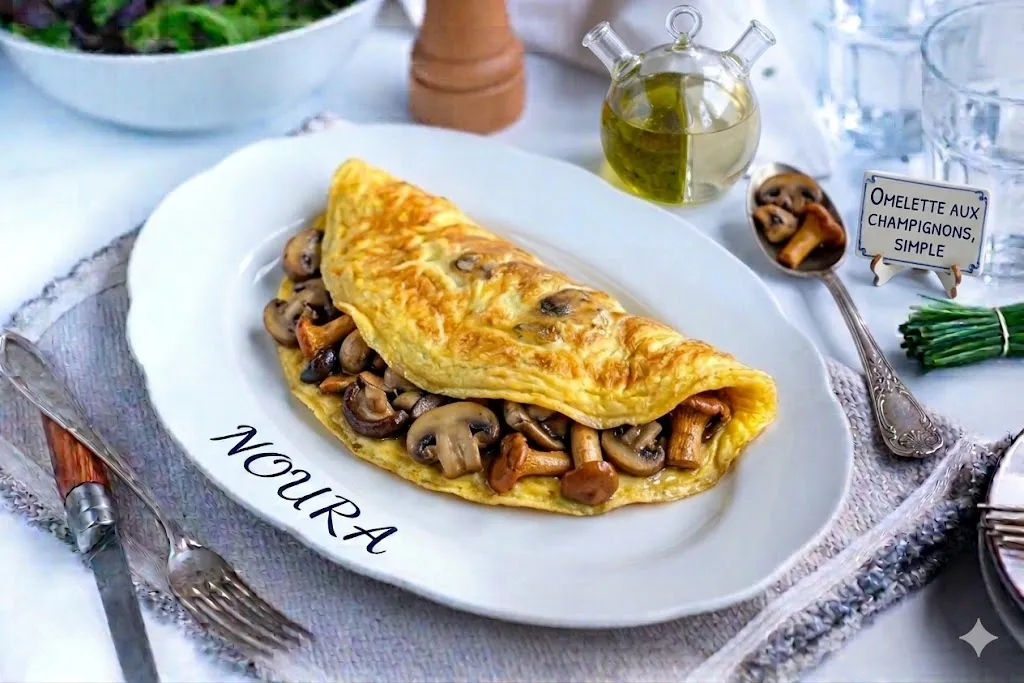 Omelette aux champignons