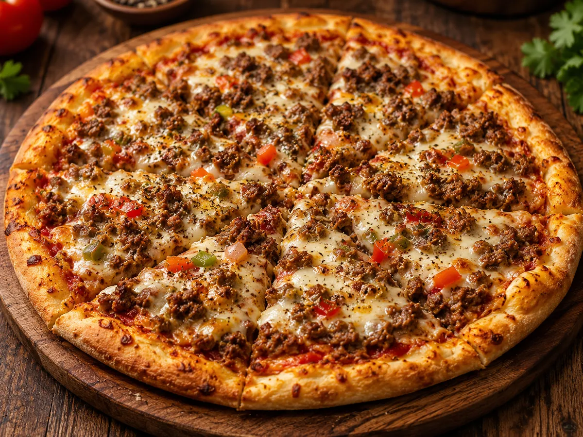 Pizza viande hachée