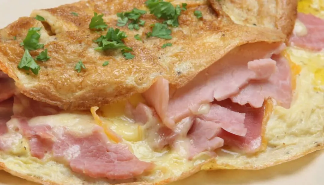 Omelette jambon