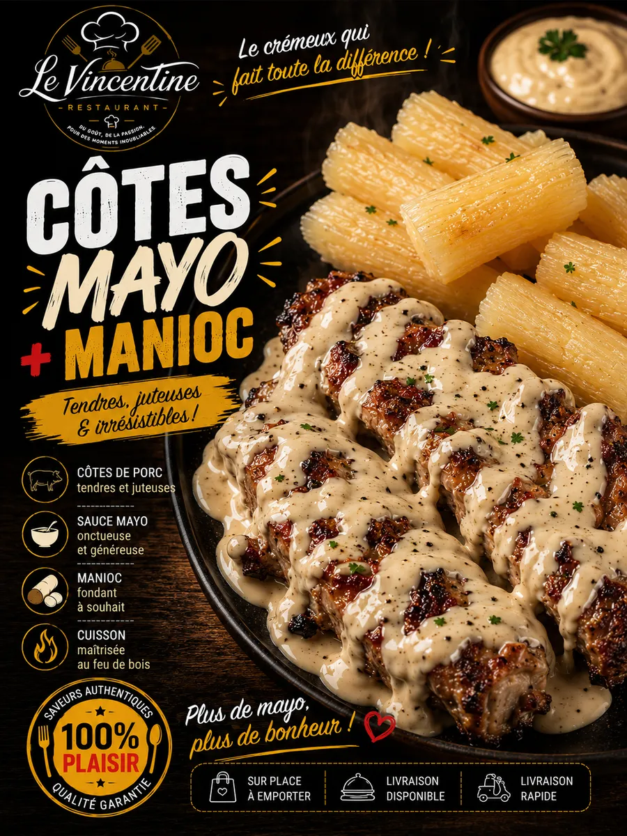 Côtes mayo + manioc