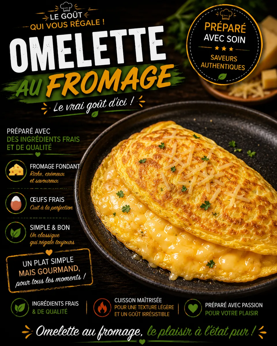 Omelette au fromage