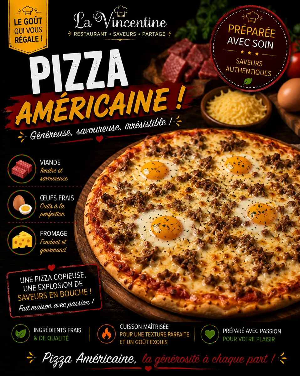 Pizza américaine