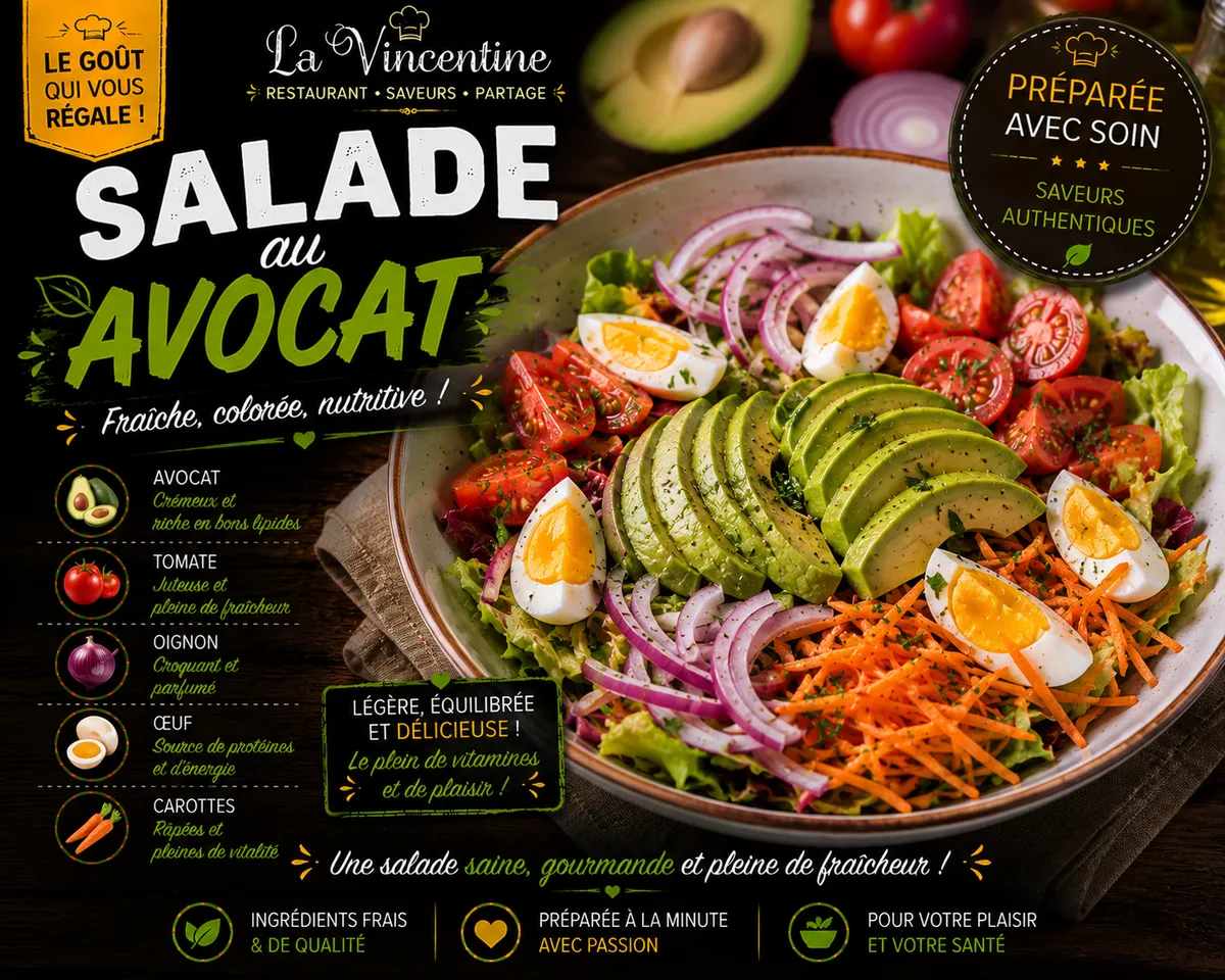 Salade au Avocat 