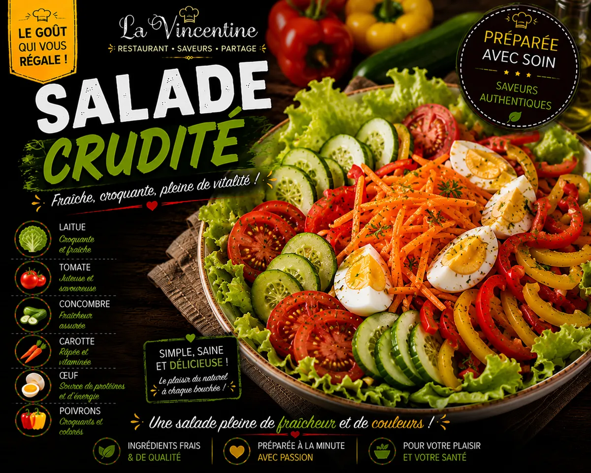 Salade crudité