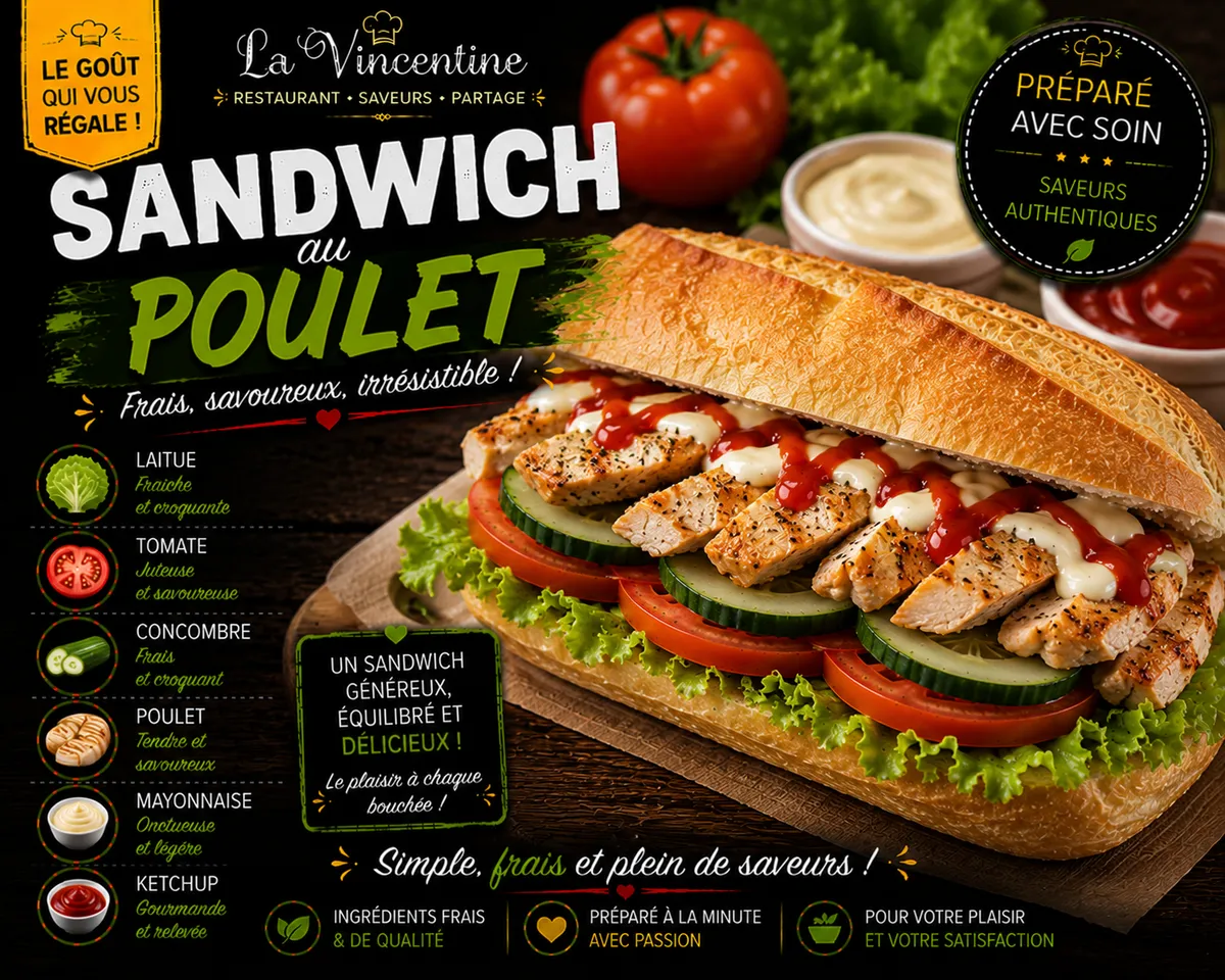 Sandwich au Poulet