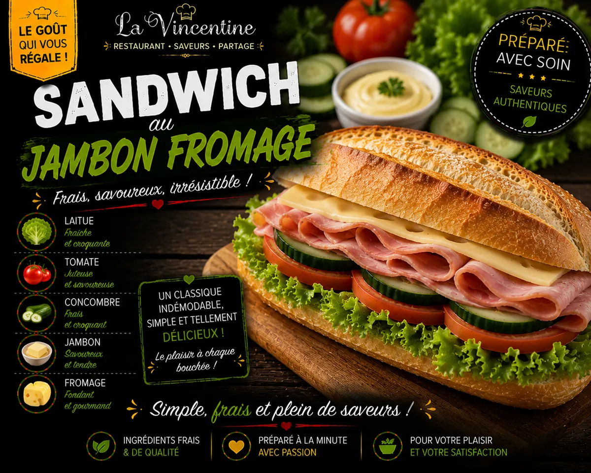 Sandwich Jambon Fromage