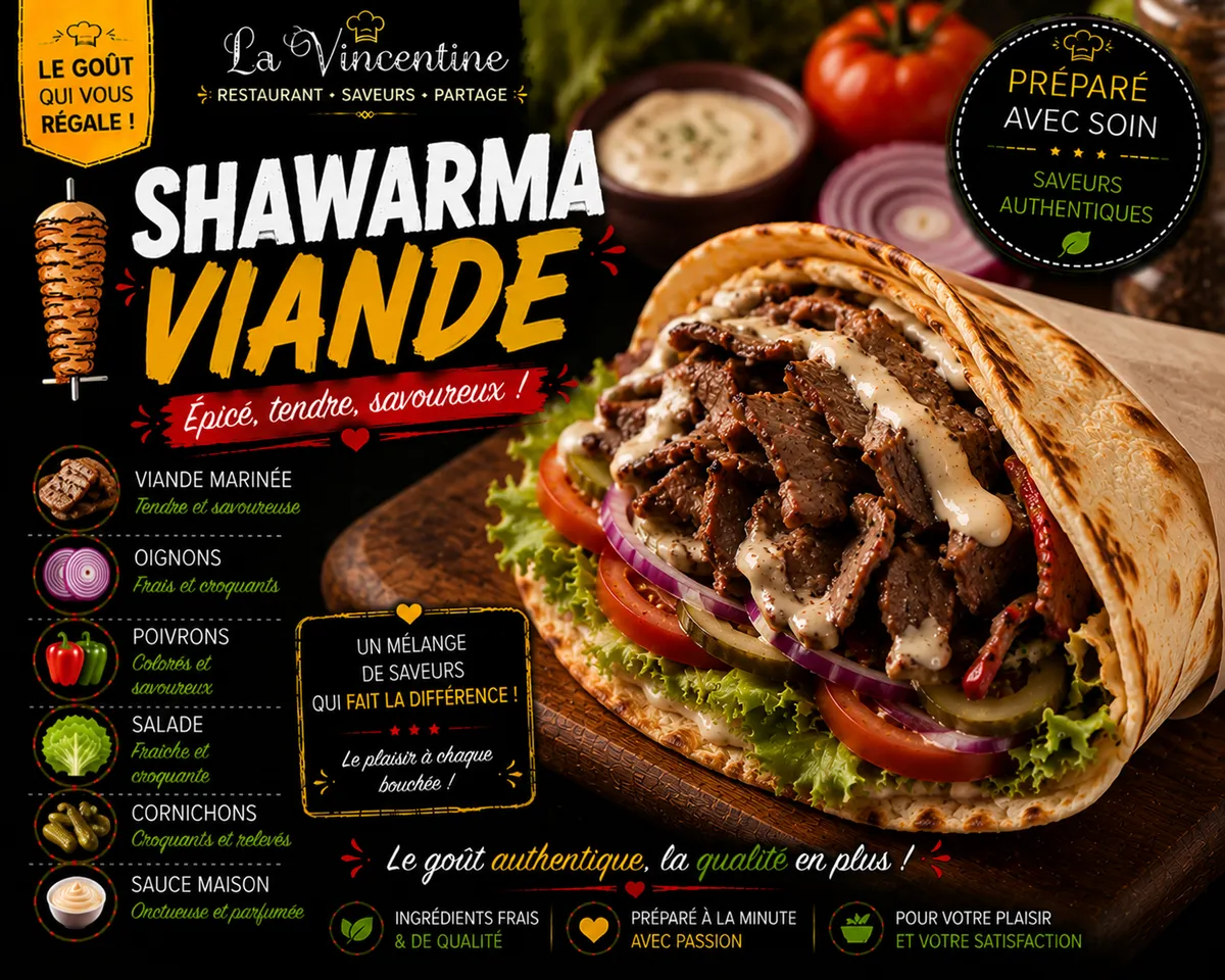 Shawarma viande